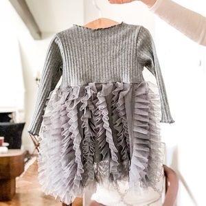 🌿⚪️⚫️Baby tule dress 9-12 months.